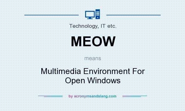 What does MEOW mean? It stands for Multimedia Environment For Open Windows