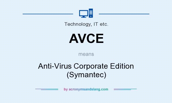 What does AVCE mean? It stands for Anti-Virus Corporate Edition (Symantec)