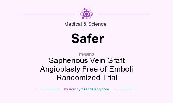What does Safer mean? It stands for Saphenous Vein Graft Angioplasty Free of Emboli Randomized Trial