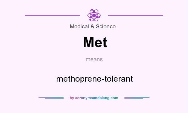 What does Met mean? It stands for methoprene-tolerant