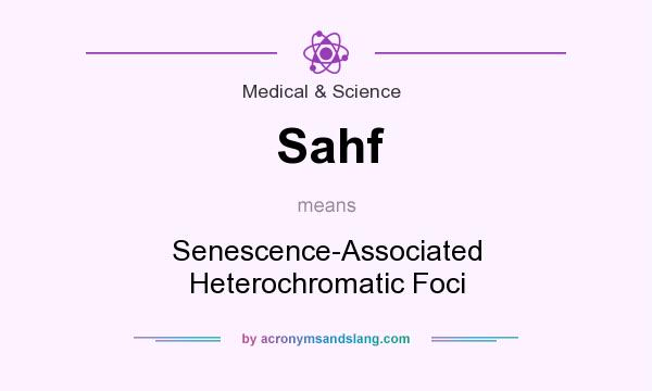 What does Sahf mean? It stands for Senescence-Associated Heterochromatic Foci
