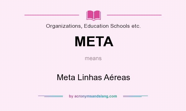 What does META mean? It stands for Meta Linhas Aéreas