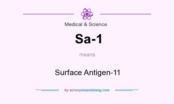 What does Sa-1 mean? It stands for Surface Antigen-11