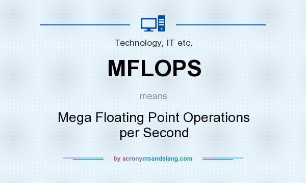 What does MFLOPS mean? It stands for Mega Floating Point Operations per Second