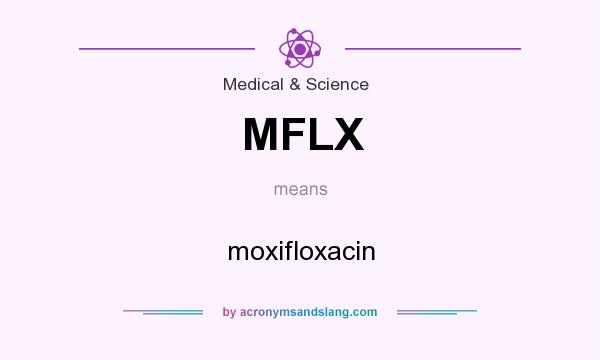 What does MFLX mean? It stands for moxifloxacin