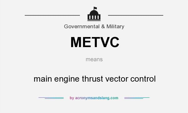 What does METVC mean? It stands for main engine thrust vector control