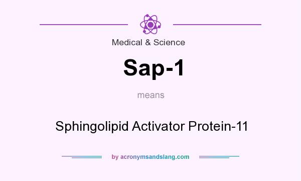 What does Sap-1 mean? It stands for Sphingolipid Activator Protein-11
