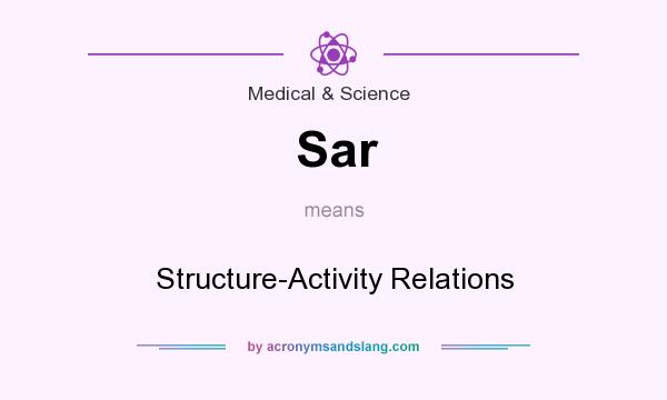 What does Sar mean? It stands for Structure-Activity Relations