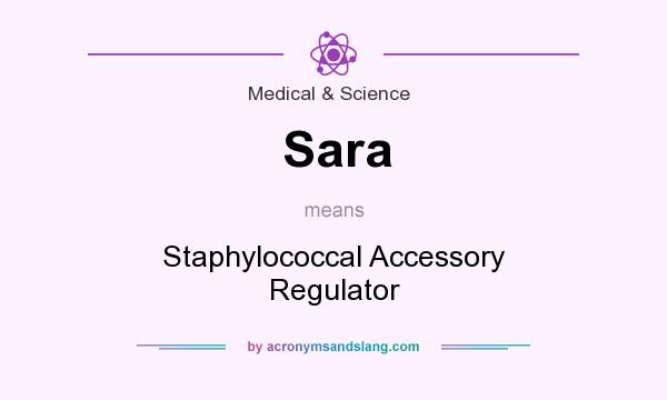 What does Sara mean? It stands for Staphylococcal Accessory Regulator