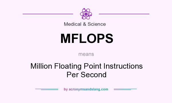 What does MFLOPS mean? It stands for Million Floating Point Instructions Per Second