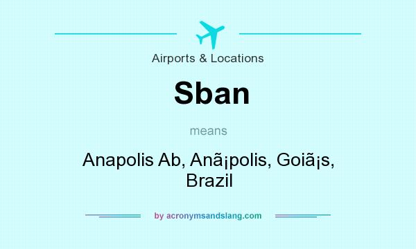 What does Sban mean? It stands for Anapolis Ab, Anpolis, Gois, Brazil