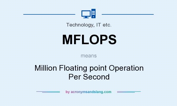 What does MFLOPS mean? It stands for Million Floating point Operation Per Second