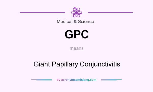 What does GPC mean? It stands for Giant Papillary Conjunctivitis