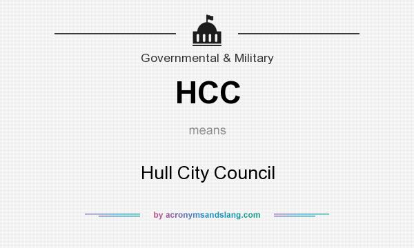 What does HCC mean? It stands for Hull City Council