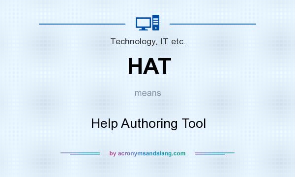 What does HAT mean? It stands for Help Authoring Tool