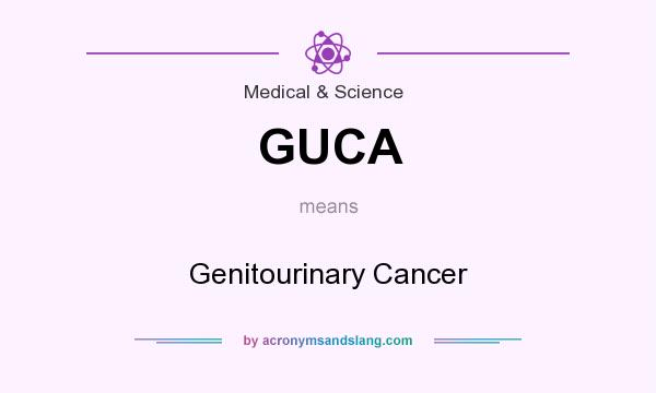 What does GUCA mean? It stands for Genitourinary Cancer