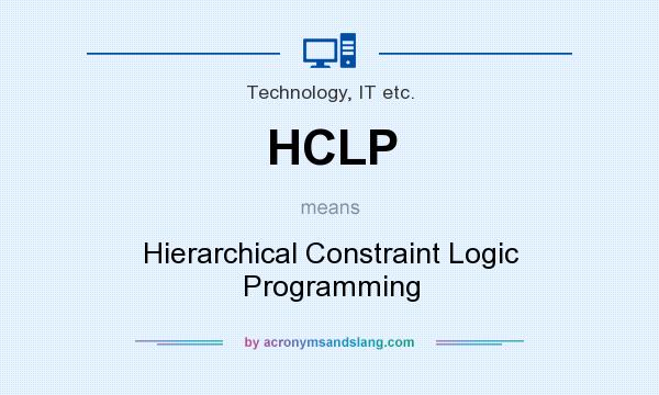What does HCLP mean? It stands for Hierarchical Constraint Logic Programming