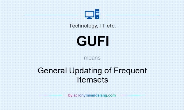 What does GUFI mean? It stands for General Updating of Frequent Itemsets