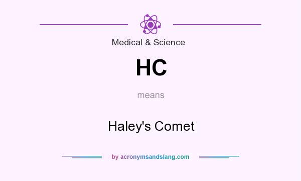 What does HC mean? It stands for Haley`s Comet
