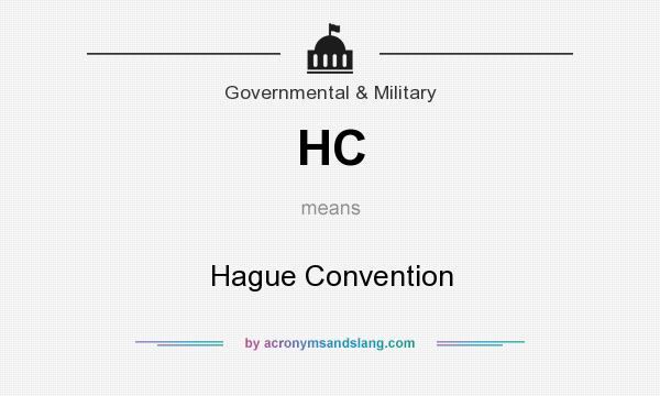 What does HC mean? It stands for Hague Convention
