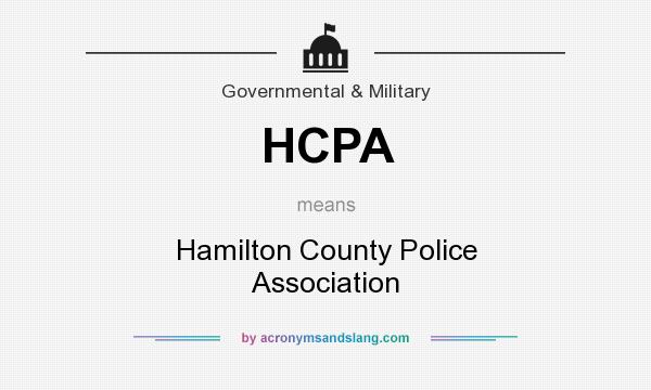 What does HCPA mean? It stands for Hamilton County Police Association