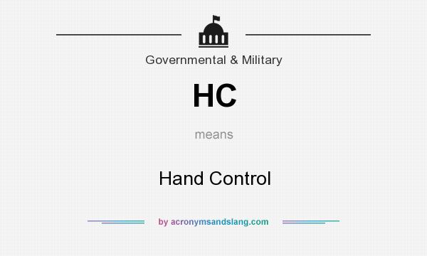 What does HC mean? It stands for Hand Control