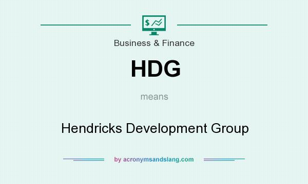 What does HDG mean? It stands for Hendricks Development Group