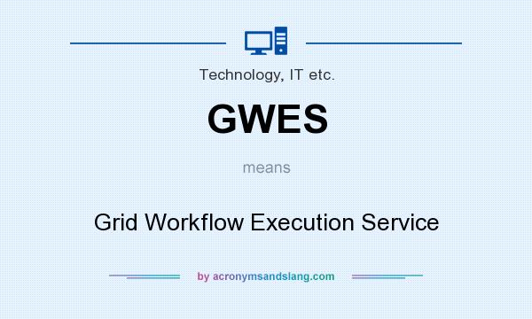 What does GWES mean? It stands for Grid Workflow Execution Service