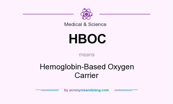 What does HBOC mean? It stands for Hemoglobin-Based Oxygen Carrier