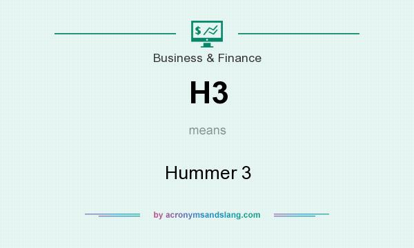 What does H3 mean? It stands for Hummer 3