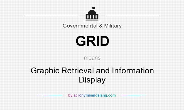 What does GRID mean? It stands for Graphic Retrieval and Information Display