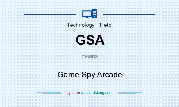 What does GSA mean? It stands for Game Spy Arcade