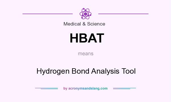 What does HBAT mean? It stands for Hydrogen Bond Analysis Tool