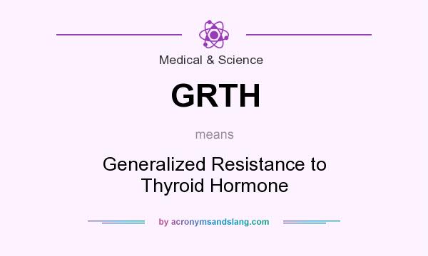 What does GRTH mean? It stands for Generalized Resistance to Thyroid Hormone