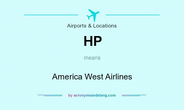 What does HP mean? It stands for America West Airlines