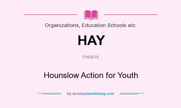 What does HAY mean? It stands for Hounslow Action for Youth
