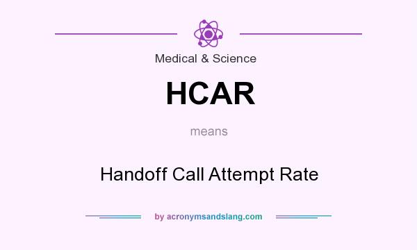 What does HCAR mean? It stands for Handoff Call Attempt Rate