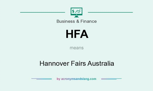 What does HFA mean? It stands for Hannover Fairs Australia
