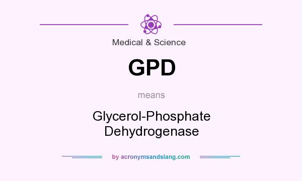 What does GPD mean? It stands for Glycerol-Phosphate Dehydrogenase