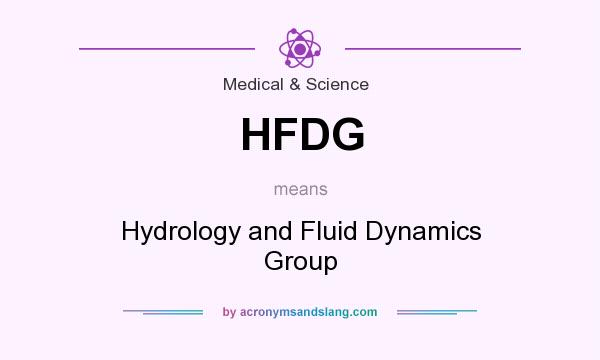 What does HFDG mean? It stands for Hydrology and Fluid Dynamics Group