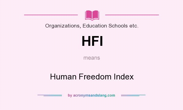 What does HFI mean? It stands for Human Freedom Index