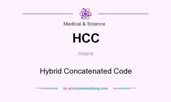 What does HCC mean? It stands for Hybrid Concatenated Code