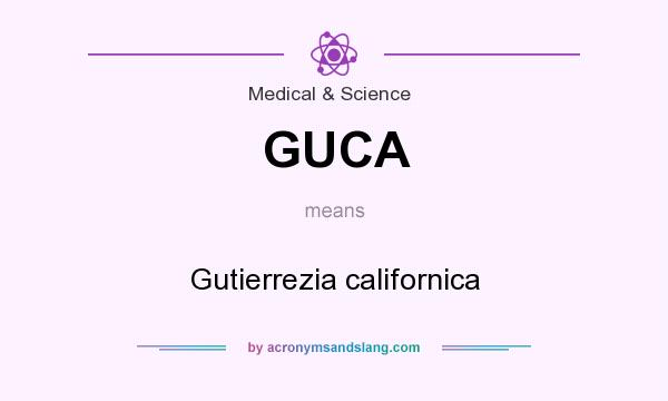What does GUCA mean? It stands for Gutierrezia californica