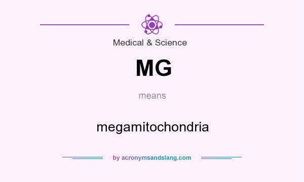What does MG mean? It stands for megamitochondria