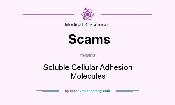 What does Scams mean? It stands for Soluble Cellular Adhesion Molecules
