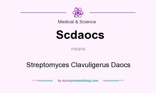 What does Scdaocs mean? It stands for Streptomyces Clavuligerus Daocs