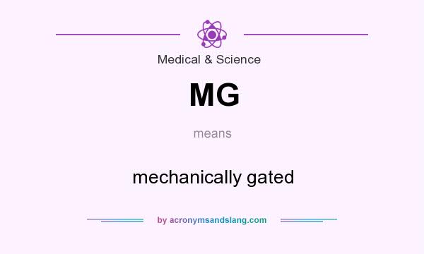 What does MG mean? It stands for mechanically gated