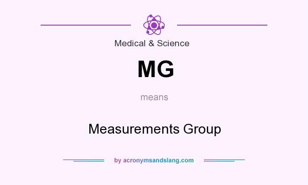 What does MG mean? It stands for Measurements Group