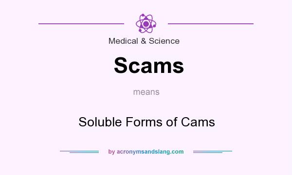 What does Scams mean? It stands for Soluble Forms of Cams