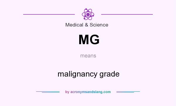What does MG mean? It stands for malignancy grade